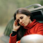 Young slim woman enjoys weight loss result